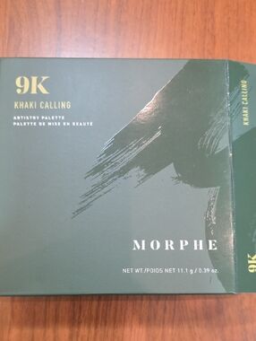 Morphe 9K Khaki Calling Artistry Palette - Deep Khaki with Gold Accents